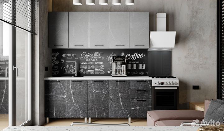Кухня Марбл 2 м новая цена за все