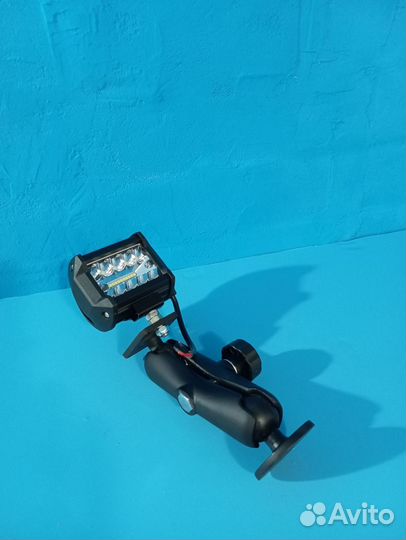 Фара+крепление для лодки, кемпинга, авто 12/24В
