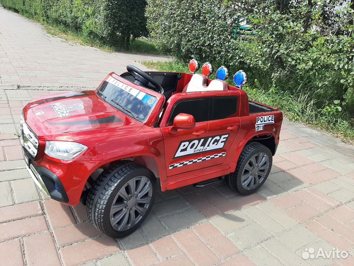 Детский электромобиль полицейский