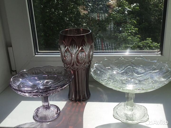 Вазы. Царизм. Стекло. Фарфор