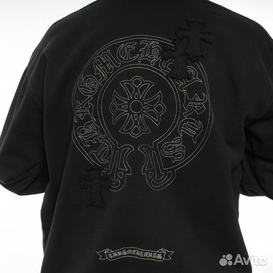 Свитшот Chrome Hearts черный