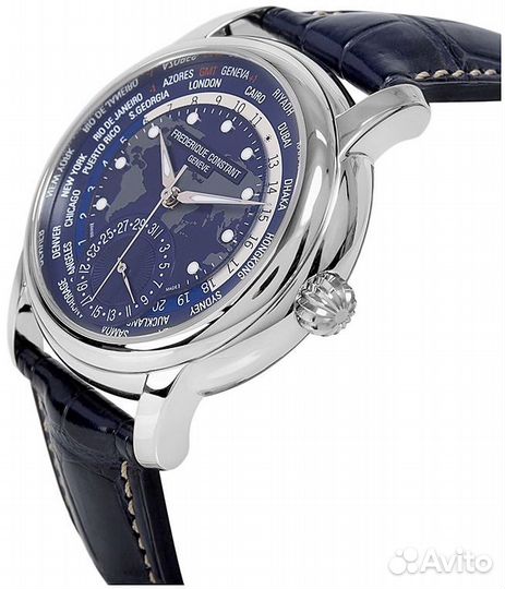 Часы Frederique Constant Worldtimer FC-718NWM4H6