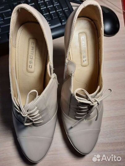 Ботильоны женские 37 размер, цвет пудровый