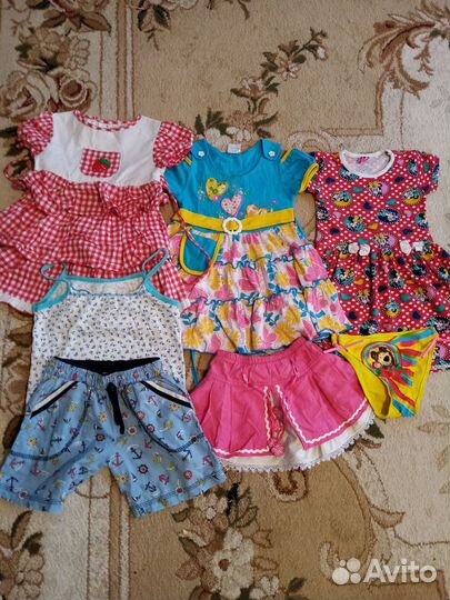 Пакет летней одежды на девочку
