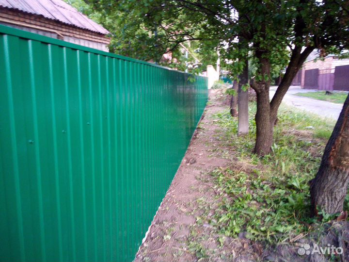 Установка забора
