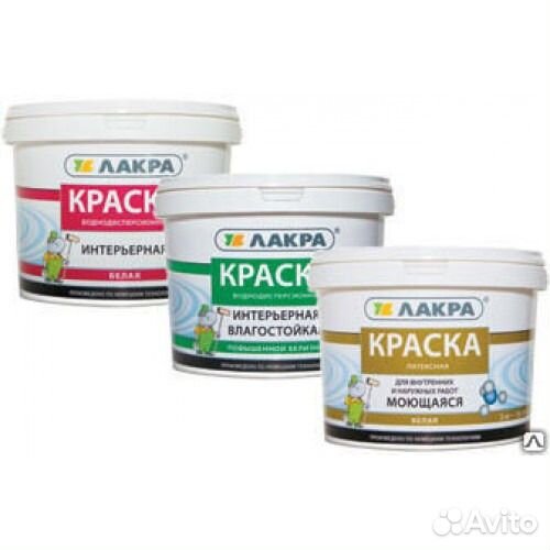 Краска интерьерная и фасадная