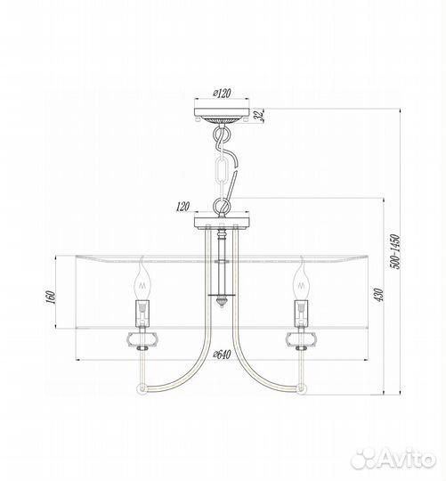 Подвесной светильник Maytoni Roma ARM006PL-08G