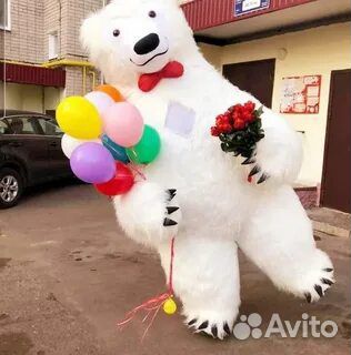 Белый мишка поздравление