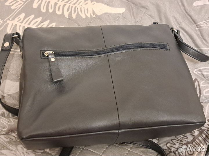 Кожаная сумка esse кросс-боди