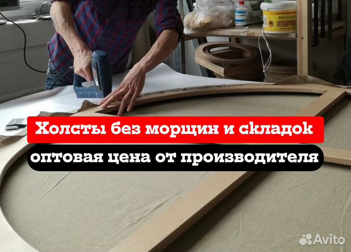 Холст на подрамнике грунтованный