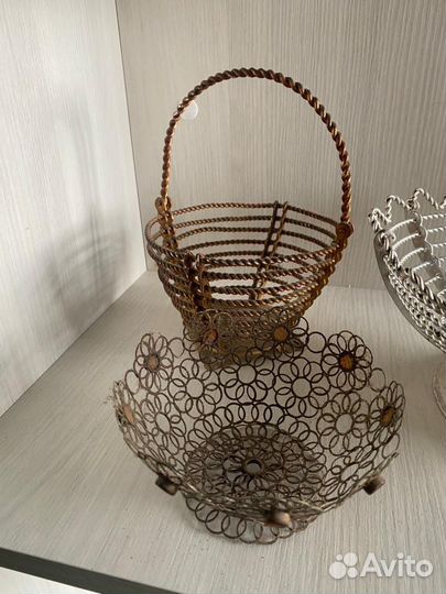 Ваза для фруктов СССР плетенка