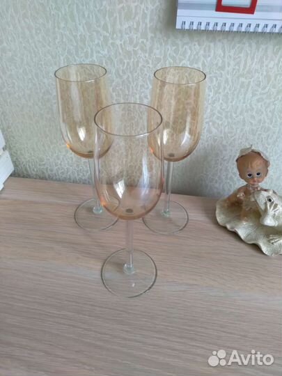 Бокалы под шампанское свадебные богемия