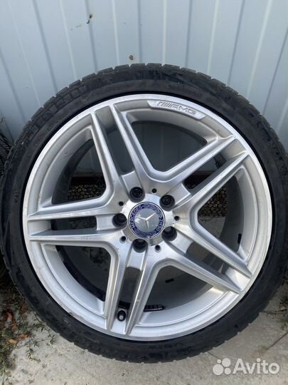 Зимний комплект колес на mercedes r18
