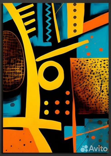 Картина маслом абстракция Яркие краски