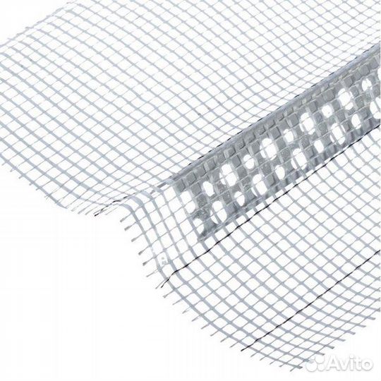 Уголок штукатурный пвх с сеткой 80*120 мм (2,5 м)