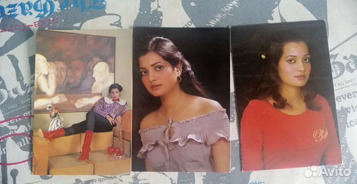 Актеры индийского кино. Открытки