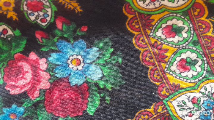 Винтажный павловопосадский платок 