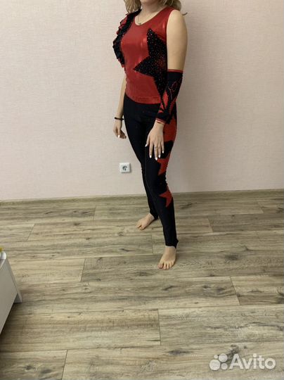 Костюм для танца Диско,со стразами Сваровски