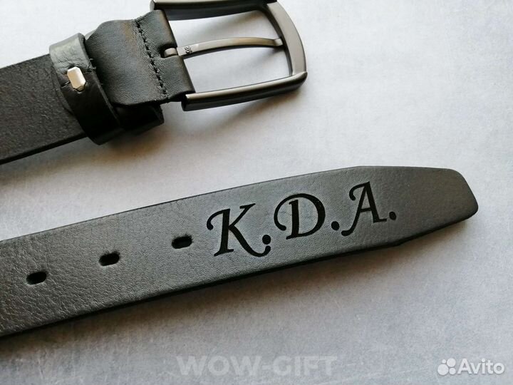 Мужской кожаный ремень