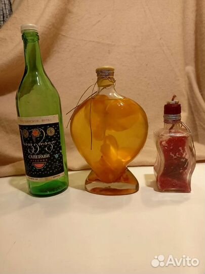 Бутылка из под вина эпоха СССР винная