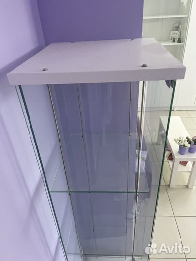 Стеллаж витрина стеклянный