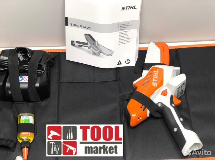 Аккумуляторная мотопила stihl GTA 26 SET (AS 2, AL