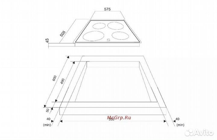 Плита электрическая и духовой шкаф