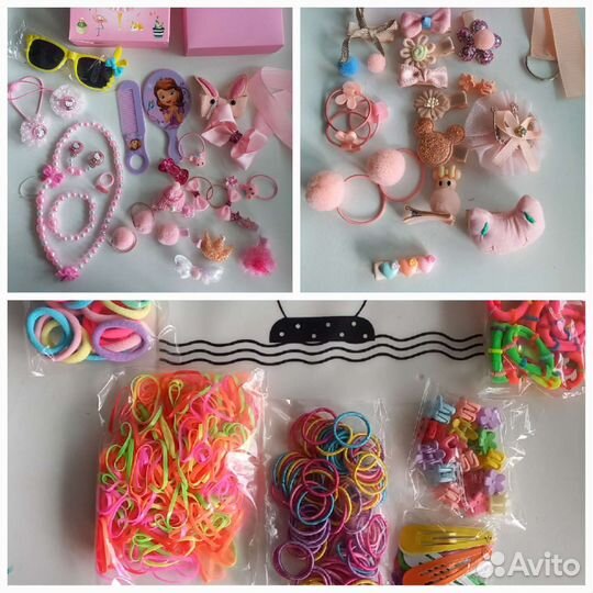 Набор резинок заколок для девочек подарок девочке