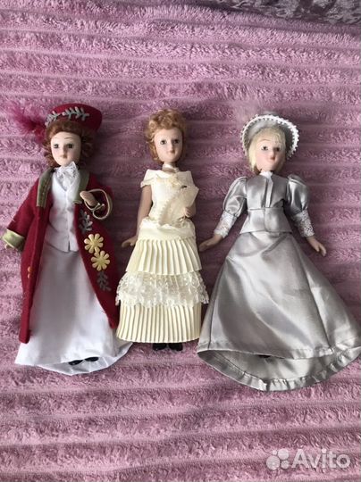 Фарфоровые куклы дамы эпохи