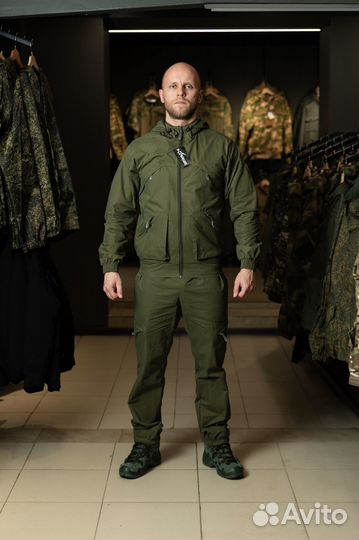 Костюм летний Рысь с сеткой, олива