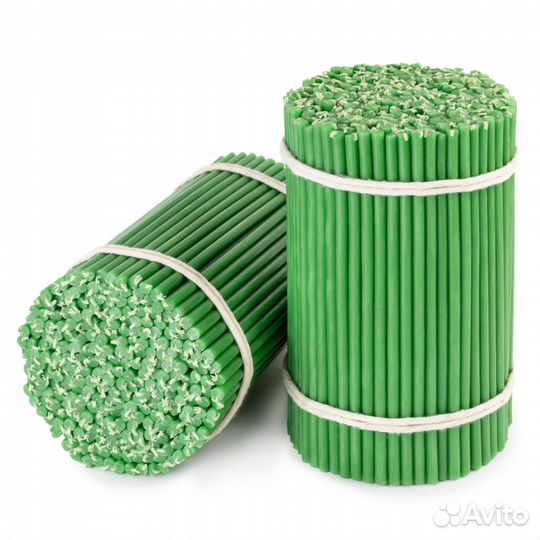 Восковые свечи церковные №100 цветные 1 кг