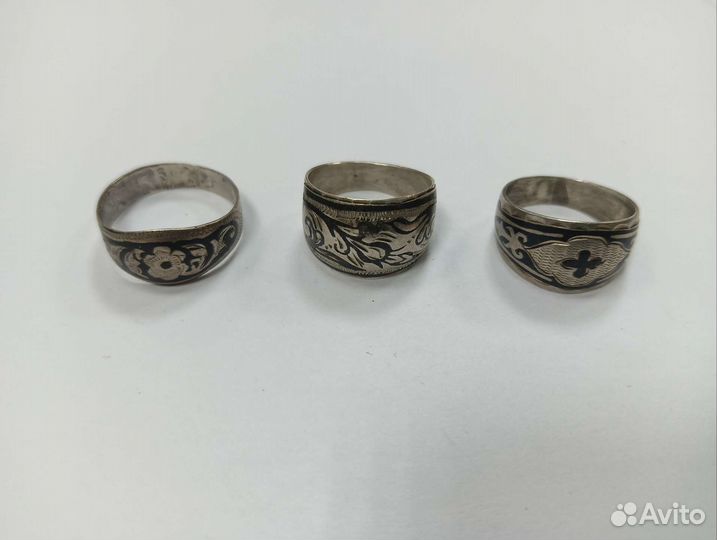Кольца СССР 875 серебро