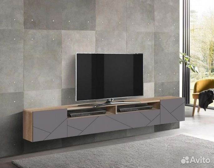 Тумба подвесная мдф с фрезировкой