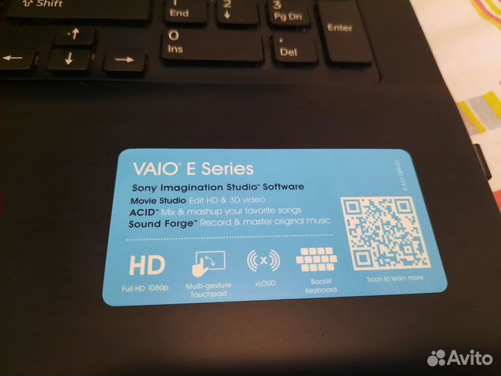 Sony Vaio Sony SVE1712E1RB