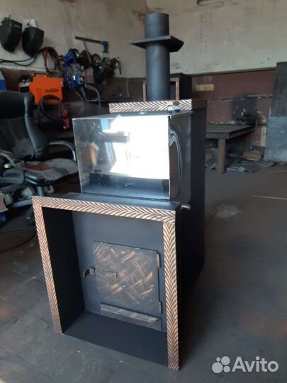 Печь для бани с баком
