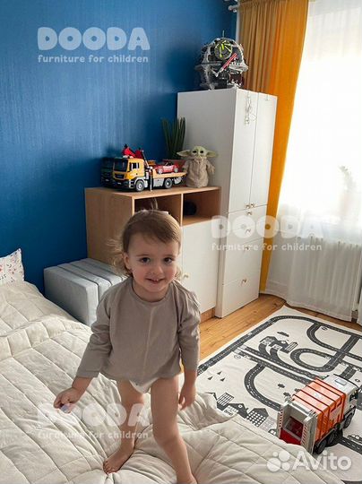 Детский шкаф Лумми c дверками развивающий Монтессо