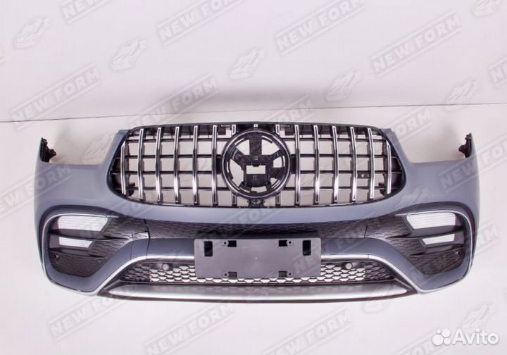 Бампер передний 63 AMG хром Mercedes GLE 167