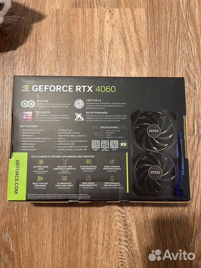 MSI GeForce RTX 4060 ventus 2X black OC