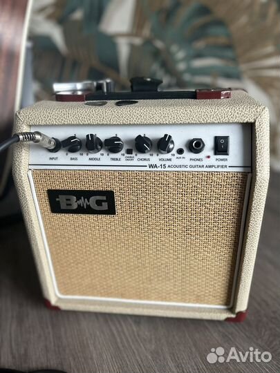 Электроаккустическая гитара + комбоусилитель