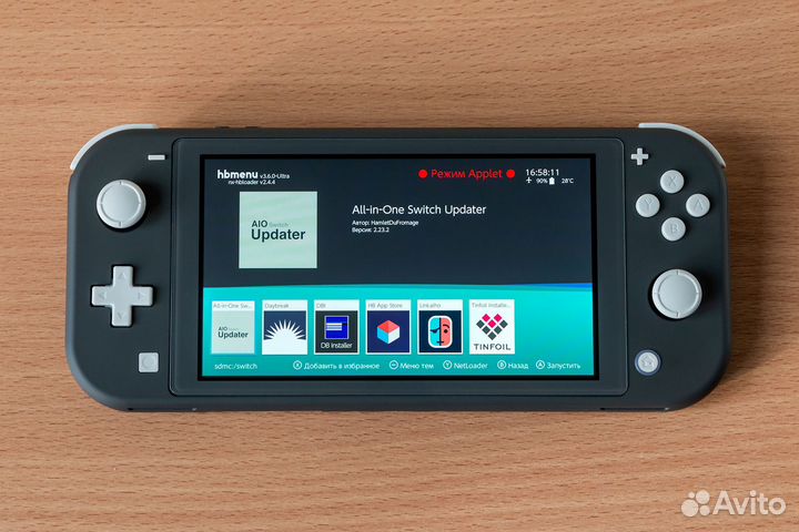 Прошитый новый Nintendo Switch Lite + 256 Gb