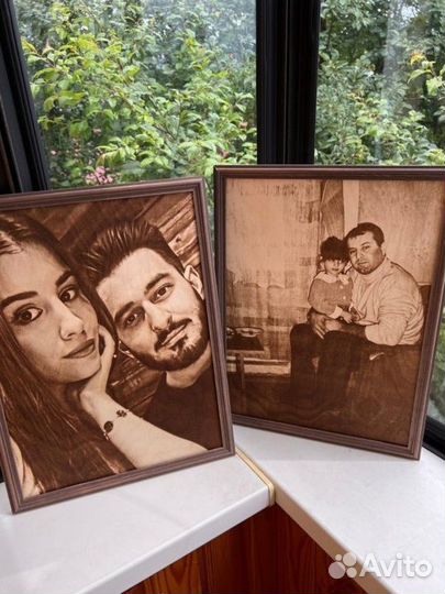 Выжигание портретов на дереве