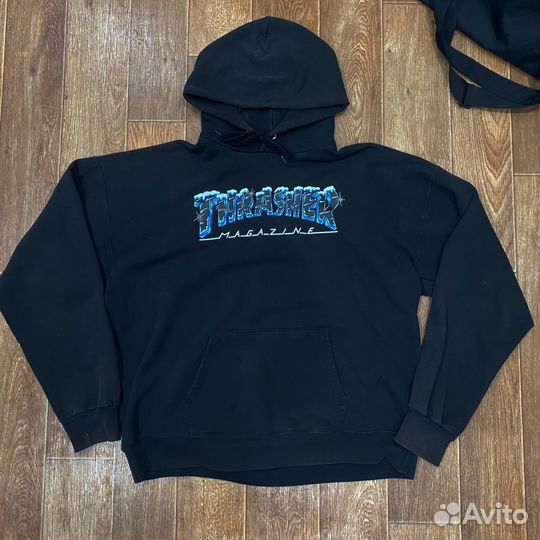 Худи thrasher black ice
