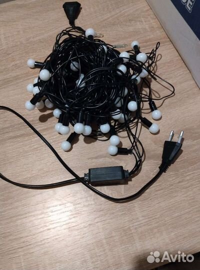 Гирлянда светодиодная 7 метров, шары 20 мм