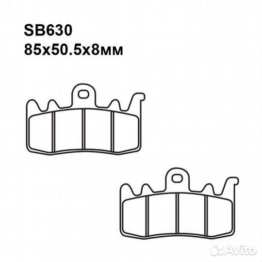 Тормозные колодки мото Puller SB630