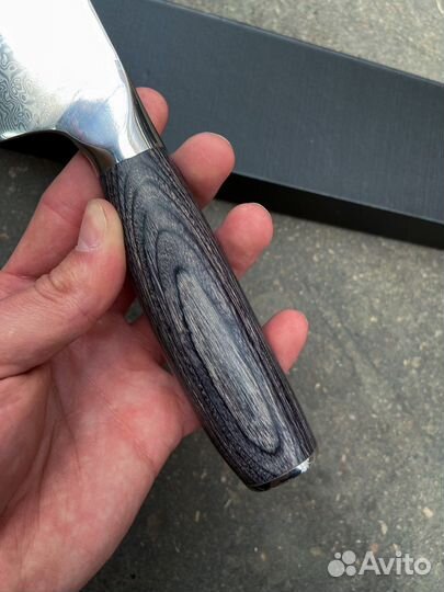 Шеф-нож для кухни Дамаск VG10 (67 слоев)