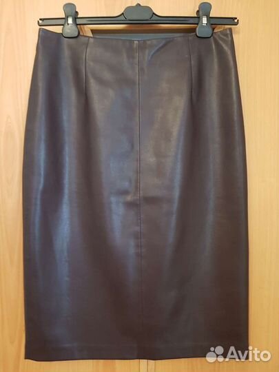 Кожаная юбка 46