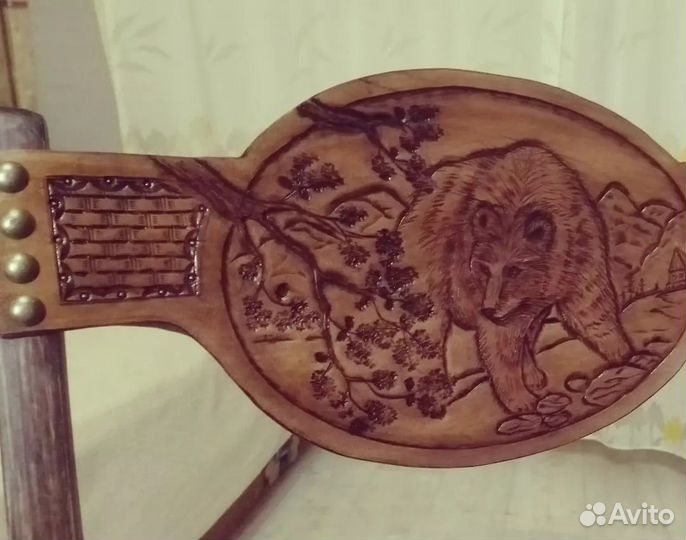 Комплект крафтовых хендмейд стульев 