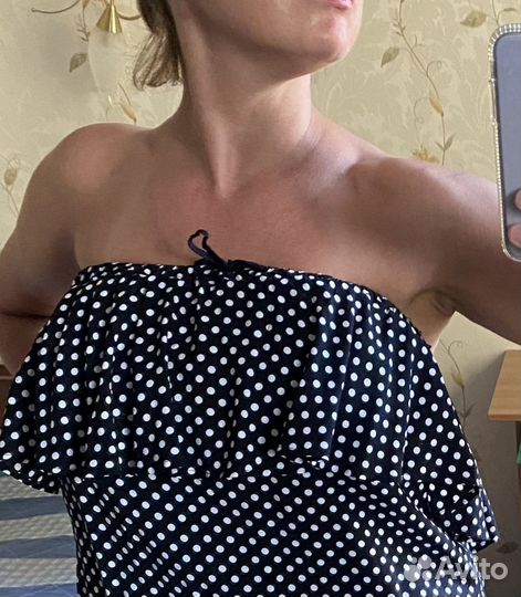 Комбинезон с открытыми плечами