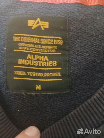 Свитшот alpha industries