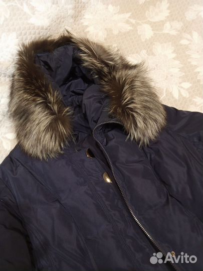 Пуховик зимний длинный женский б/у